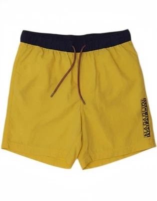 Pantalones Cortos de Natación NAPAPIJRI Para Hombres Gráficos Medianos Amarillo Poliéster BZ05 Foto 1 de 4
