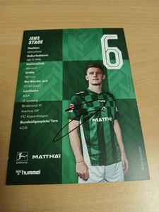 Postal firmada Jens Stage Werder Bremen NUEVO - Imagen 1 de 1
