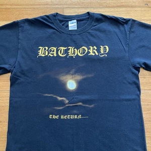 Camisa Bathory Vintage Mediana The Return Álbum Promo Banda de Metal Negra - Imagen 1 de 6