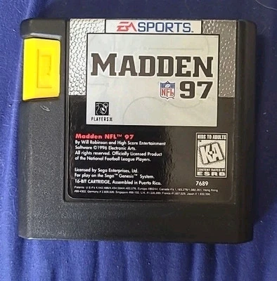 Sega Genesis Madden 97 Cartridge Only Good Condition Untested - Image 1 of 4