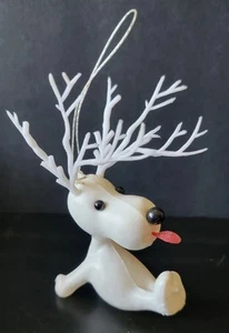 Vintage Peanuts Snoopy Kunststoff Blasform Weihnachtsschmuck Rentier Hund  - Bild 1 von 24