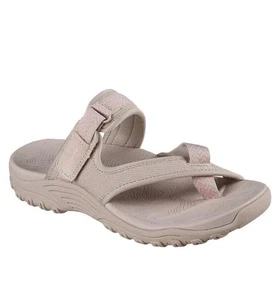 Skechers Women's Reggae Slide Sandal Size 8 Taupe - Picture 1 of 4