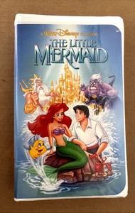 Vintage Disney The Little Mermaid VHS Black Diamond Edition with Banned Cover - Picture 1 of 4