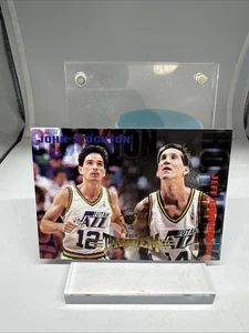 1994 Topps Stadium Club Back Court Tandem John Stockton Jeff Hornacek #277 HOF - Picture 1 of 2