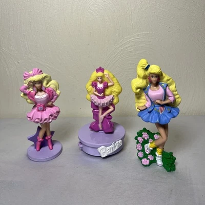 1991 McDonalds Barbie Happy Meal Toy Figurines Lot of 3 Cake Toppers - Image 1 of 4