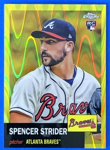Spencer Strider 2022 Topps Platinum Anniversary Gold Lava Refractor Rookie /250 - Picture 1 of 2