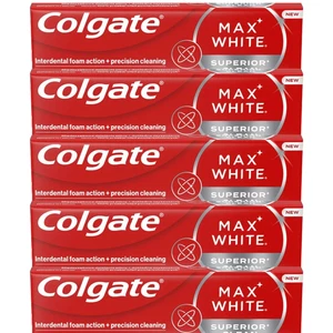 Colgate Max White Superior Clean Toothpaste Whitening & Fresh 75ml (Pack of 5) - Picture 1 of 7