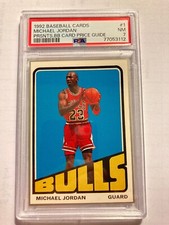 1992 BASEBALL CARDS PRESENTS #1 MICHAEL JORDAN PSA 7 POP 1 of 6! HTF! RARE!