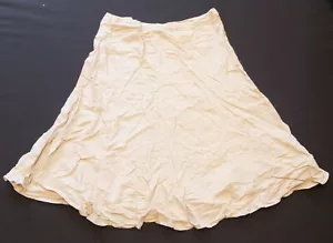 * CANDA C&A Leinen Rock Gr. 48 XL TOP Natur - Bild 1 von 3