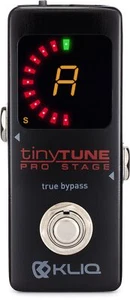 KLIQ TinyTune Pro Stage Tuner Pedal for Guitar and Bass with True Bypass Swit... - Picture 1 of 6