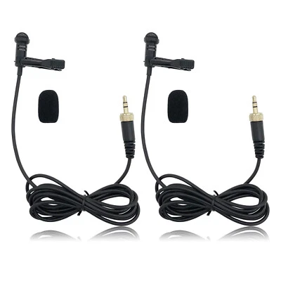 2x Lapel Lavalier Microphone for Sennheiser EW100 SK100 G1 G2 G3 MKE2 EW500 ME2 - Image 1 of 4
