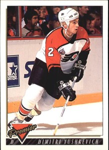 1993-94 OPC Premier Flyers Hockey Card #18 Dimitri Yushkevich