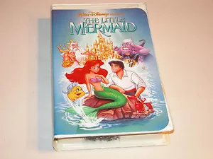 THE LITTLE MERMAID CLAMSHELL VHS 913 BLACK DIAMOND WALT DISNEY CLASSIC RENTAL CO - Foto 1 di 4