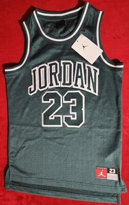 NEW Nike Youth Jordan Jersey Oxidized Green Size medium 9-15yrs #23 - Picture 1 of 3