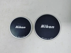 Nikon 72N & 88N screw-in Black/Silver metal front lens cap  - Picture 1 of 7