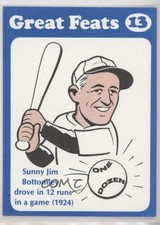 1972 Laughlin Great Feats Blue Border Jim Bottomley #13 HOF