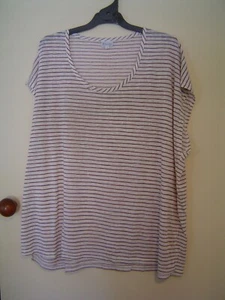 Quality Sue NEW!! SMART LONG COOL POSTIE sh/sl TOP Plus size 24/26+ - Picture 1 of 3