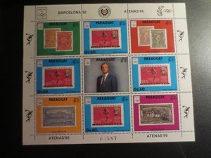 DOC Paraguay Barcelona Olympic Games 1992 Greek Stamp  Atenas - Picture 1 of 12