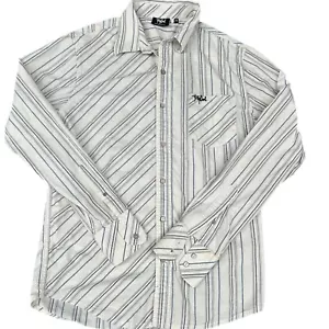 Ripcurl Y2k Vintage Men’s Off White Long Sleeve Size M Button Up Collared Shirt - Picture 1 of 8
