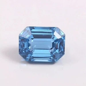 Superb Unheated AAA 9.25 Ct Brazilian Aquamarine Emerald Cut Loose Gemstone - Picture 1 of 4