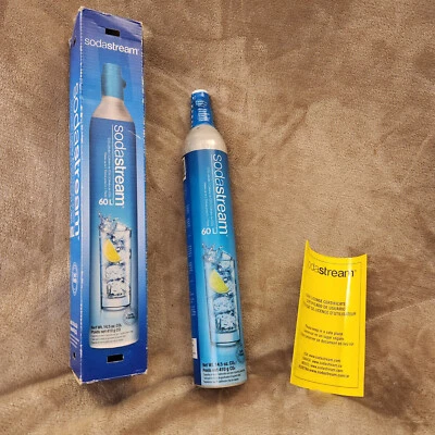 Sodastream 60 Liter CO2 Carbonator Canister 60L Soda Stream 14.5 oz. Qwik Ship! - Image 1 of 3
