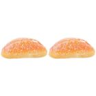 2 Pack Simuliertes Brot Gefalschte Requisiten Faux Kleines Pu Lebensechtes