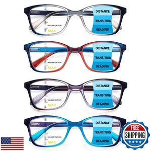 STASTEND 4er Pack Gleitsicht Multifokus Lesebrille für Damen Herren Spring H - Bild 1 von 5