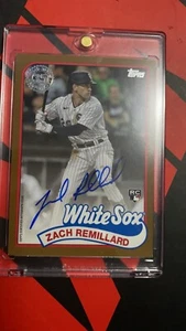 2024 Topps Baseball Series 1 Zach Remillard 89BA-ZR RC Gold #7/50 Autograph - Picture 1 of 3