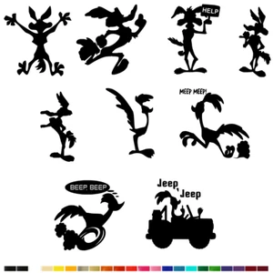 Wile E Coyote Vinyl Decal Sticker Door Car Window Laptop Dream USA Seller - Picture 1 of 13
