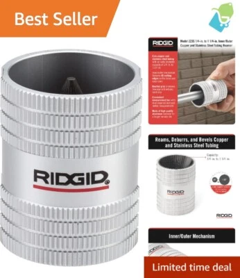 Alloy Steel Inner/Outer Tubing Reamer for 1/4" - 1-1/4" Copper & Stainless Steel - Image 1 of 4