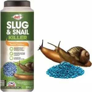 Doff Slug and Snail Killer Showerproof Slug Kill Pellets Organic Gardening New - Picture 1 of 34