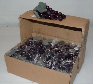 24er-PACK MENGE Künstliche Traube Bündel 6 Zoll Lila Cluster Uvas Etui Dutzend 10 20 - Bild 1 von 3