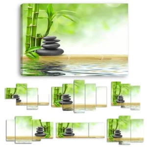 Painting Fabric Printed Pebble Bamboo - ZN23 - Canvas Bamboo Paintings Printed - Foto 1 di 60