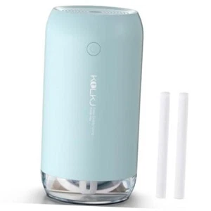 Portable Mini Humidifier, Small Cool Mist Humidifiers 350ml Quiet USB Blue - Picture 1 of 8