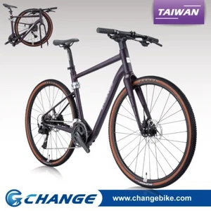 Folding Bike 700C Gravel Bike Touring Shimano 20S E-Bike Kit Ready  GF-102P 55cm - Picture 1 of 15