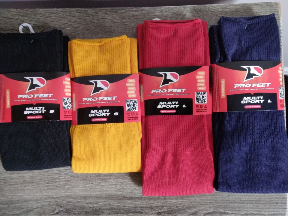 6 Pares Calcetines Deportivos Multi Pies Profesionales Equipo Fútbol Béisbol Todos Atléticos Rodilla Calcetines Foto 1 de 4