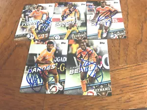 Houston Dynamo 2016 TOPPS MLS Signed TEAM SET  all cards from Current Roster!!! - Picture 1 of 3