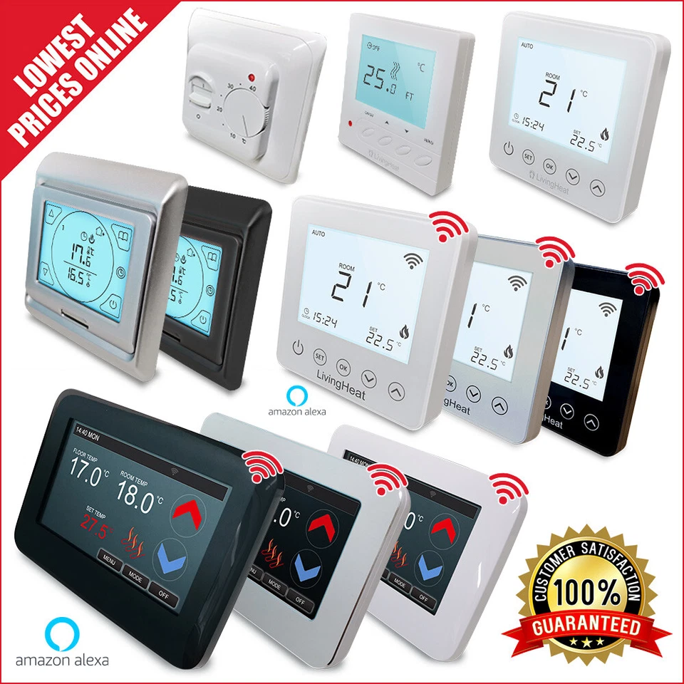 Underfloor Heating Thermostat Electric Living Heat Next Day Delivery - WI FI - Image 1 of 1