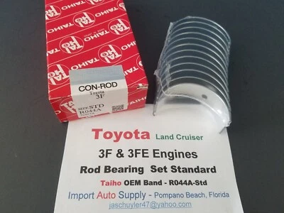 Toyota Land Cruiser 3F, 3FE Original Equipment Taiho Rod Bearing Set Standard - Image 1 of 3
