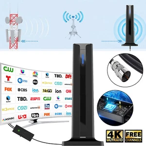 Digitale Zimmerantenne DVBT2 Antenne 360° Empfang Antenne 4K Signale TV Antenne - Bild 1 von 12