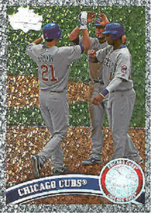 2011 Topps Diamond Anniversary #309 Starlin Castro w/Geovany Soto & Colvin 💎⚾💎