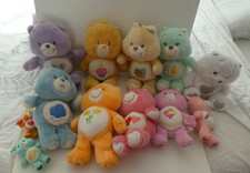 VINTGE 13' 1983 CARE BEARS PLUSH SOFT TOY BUNDLE & OTHERS - LOTS 1 TALKING