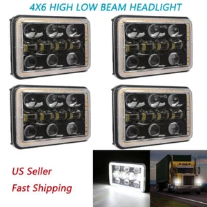 Faros LED HI/LO H4656/4651 4x6" para GMC Jimmy Sonoma/Chevrolet negros 4 un. - Imagen 1 de 12