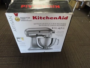 KitchenAid ARTISAN 5QT Neigekopf Standmixer KSM150PSCU Kontur Silber N.O.B - Bild 1 von 3