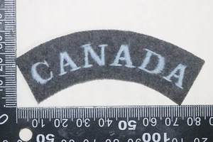 CANADÁ FUERZA AÉREA CANADIENSE SEGUNDA GUERRA MUNDIAL RAF OFICIAL PATRÓN TELA HOMBRO TÍTULO COPIA - Imagen 1 de 1