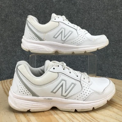 New Balance Shoes Womens 6.5 B 411v1 Walking Sneakers White Lace Up Low WA411LW1 - Image 1 of 4