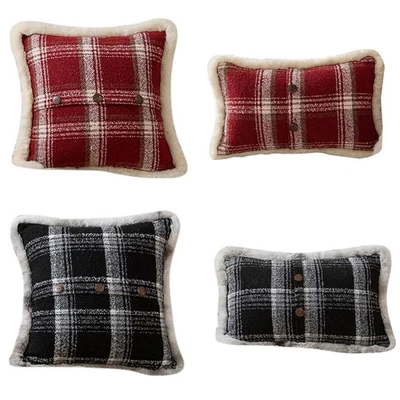 Retro Plaid Pillowcase Throw Pillow for Case Sofa Cushion Cover Throw Pillow Cov - Image 1 of 4