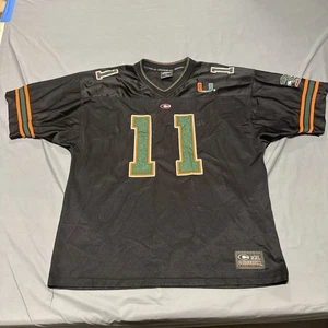 Vintage University of Miami Hurricanes Colosseum Stitched Jersey Size XL #11 - Picture 1 of 15