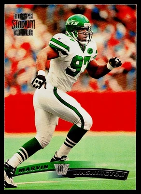 1996 Stadium Club Members Only - Marvin Washington #35 - New York Jets - Image 1 of 2