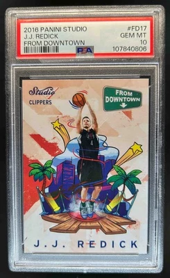 2016-17 Panini Studio J.J. Redick From Downtown! SP #FD17 Clippers PSA 10 - Image 1 of 2
